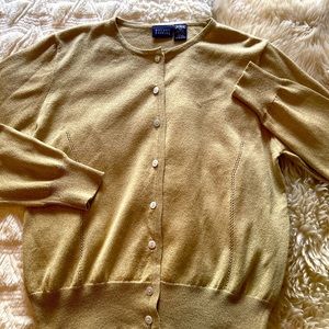 Gold Metallic Cardigan